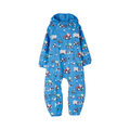 Lighthouse Blue Farm Print Puddlesuit