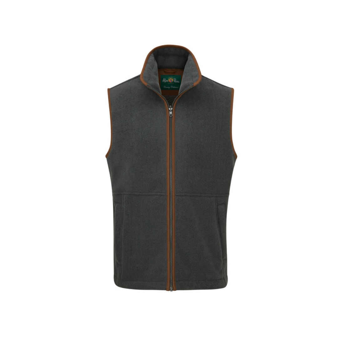 Alan Paine Gun Metal Fleece Gilet