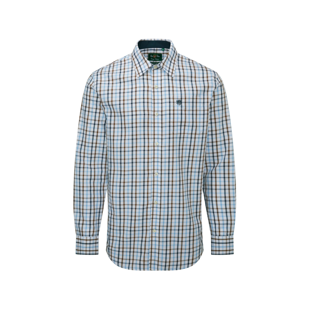 Alan Paine Blue Check Shirt