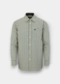Alan Paine Navy & Green Check Shirt