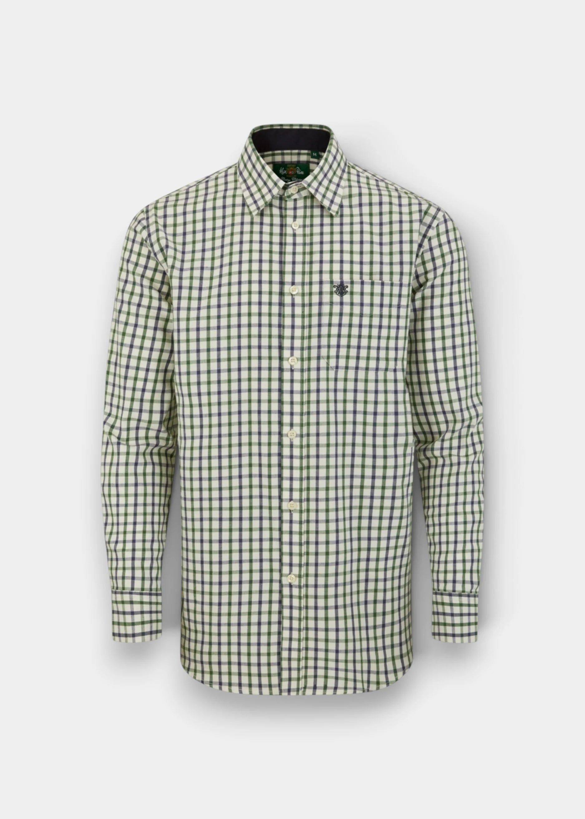 Alan Paine Navy & Green Check Shirt