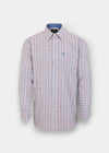 Alan Paine Red, Blue & Navy Check Shirt