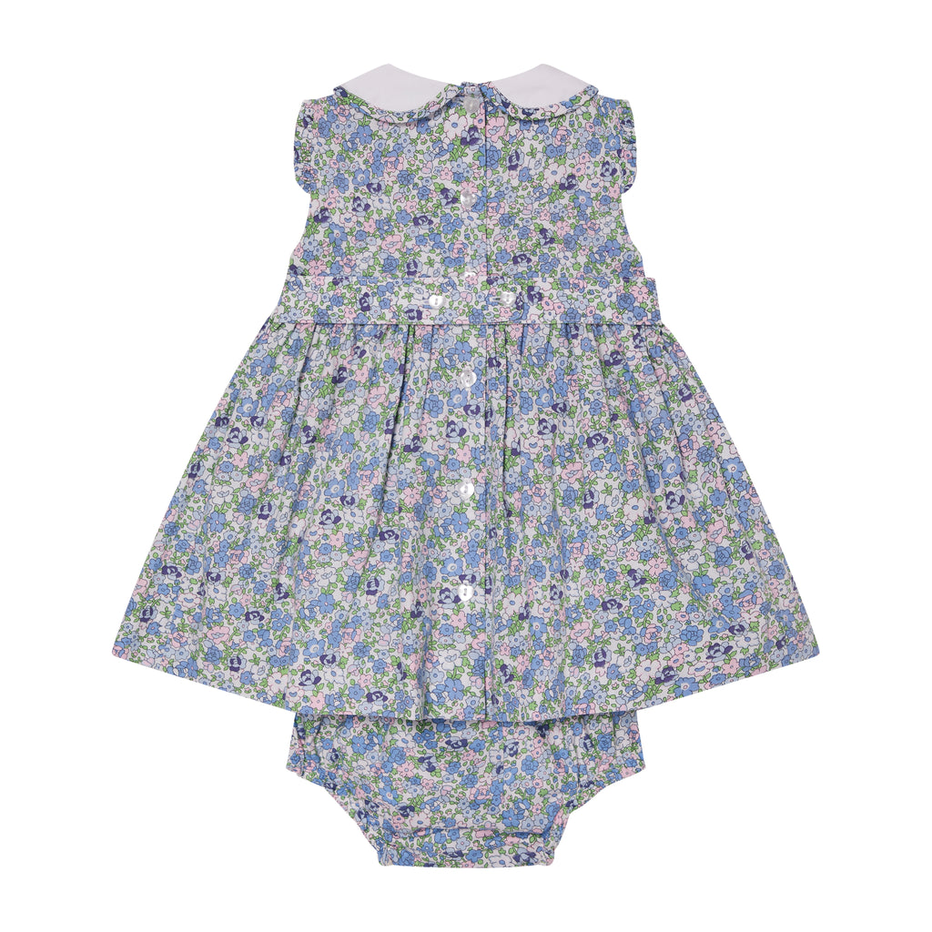 Question Everything Blue Floral Smock Dress