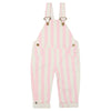 Dotty Dungarees Pink Wide Stripe Dungarees