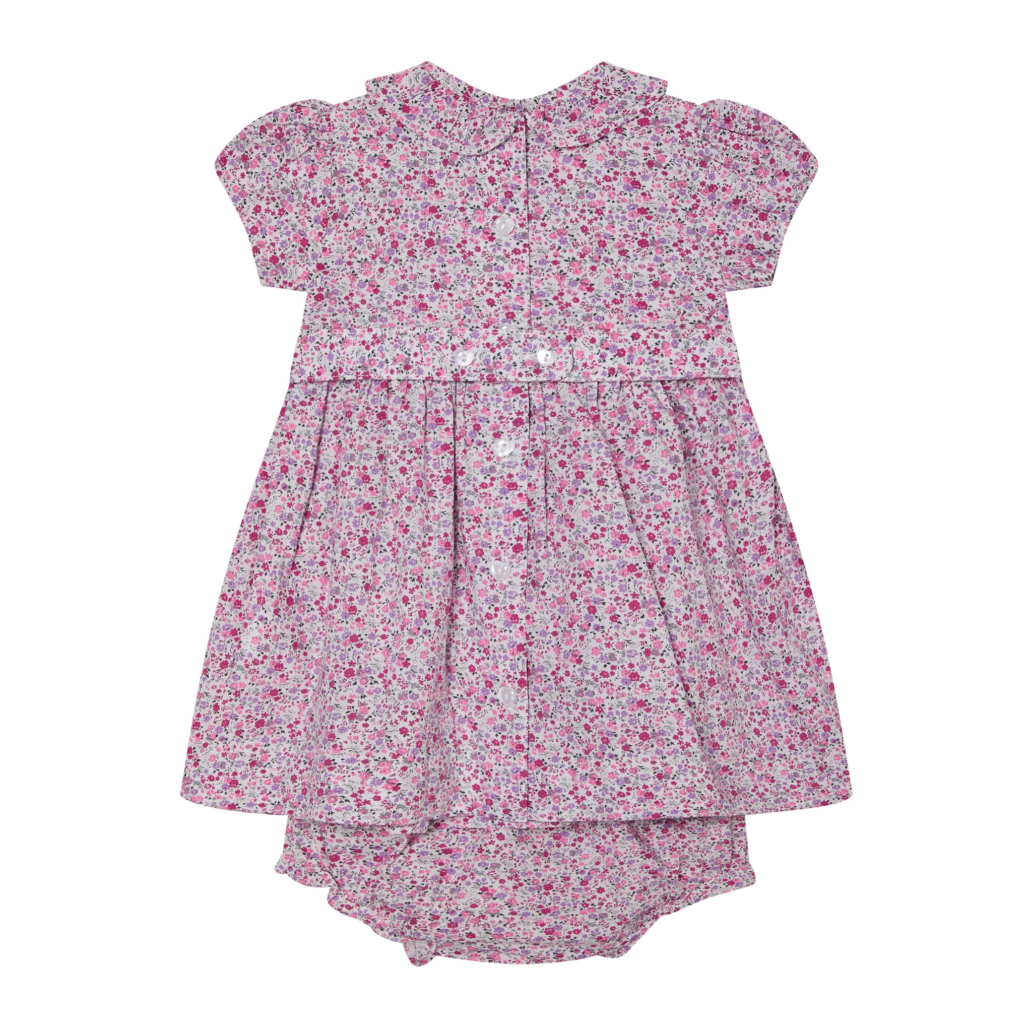 Question Everything Pink Floral Smock Dress
