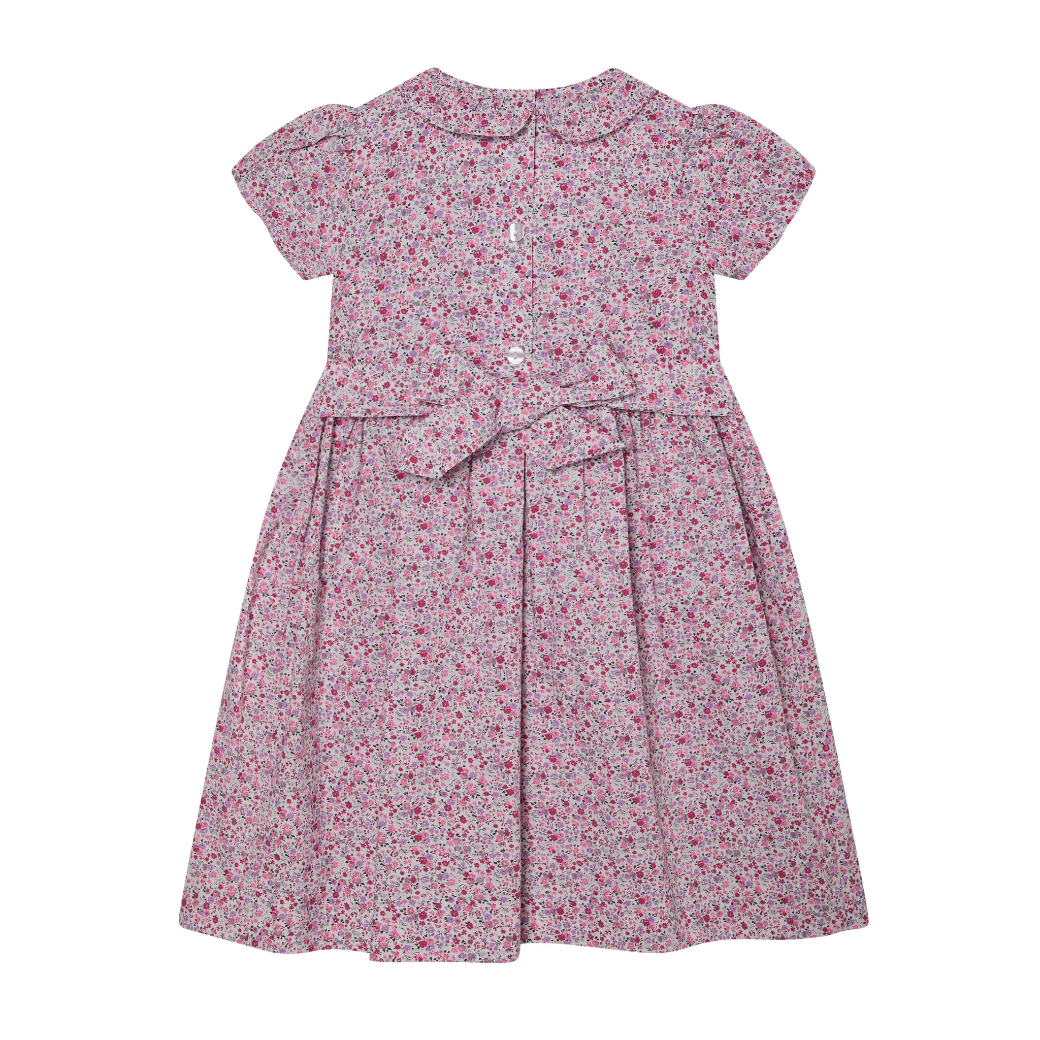 Question Everything Pink Floral Smock Dress
