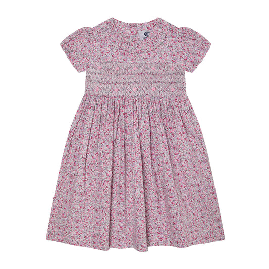 Question Everything Pink Floral Smock Dress