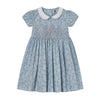 Question Everything Blue Floral Smocked Dress