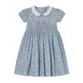 Question Everything Blue Floral Smocked Dress