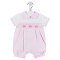 Dandelion Girls Little Tractor Smocked Romper