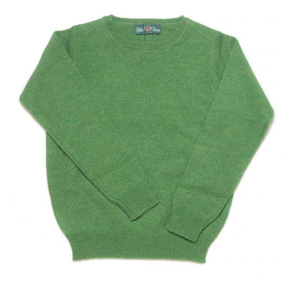 Alan Paine Watercress Crew Lambswool Jumper | Children's – StartSmart